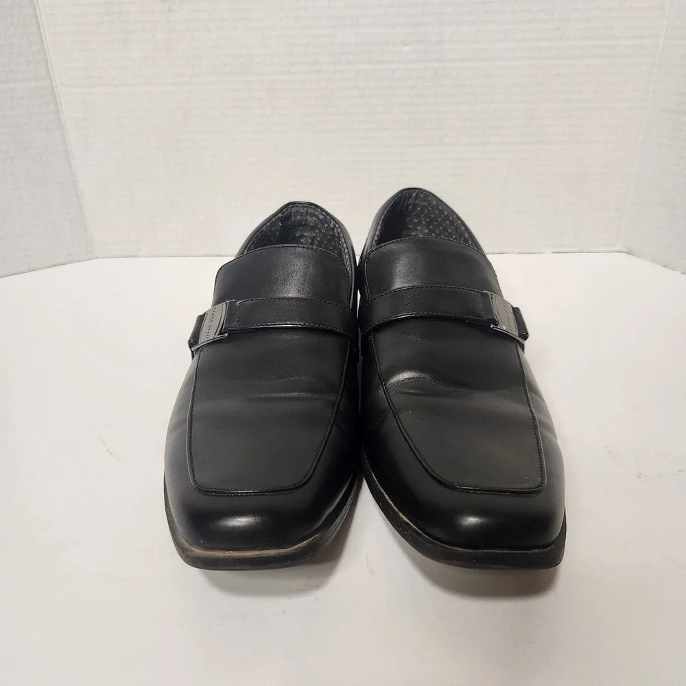 Perry Ellis Portfolio Men 8 Black Justin Ultra Foam Slip On‎ Dress Loafer Shoes